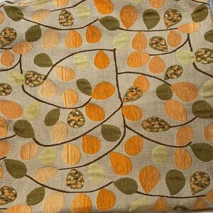 CaliTime woven gorgeous fall colors orange sage green set of 2 pillow cases